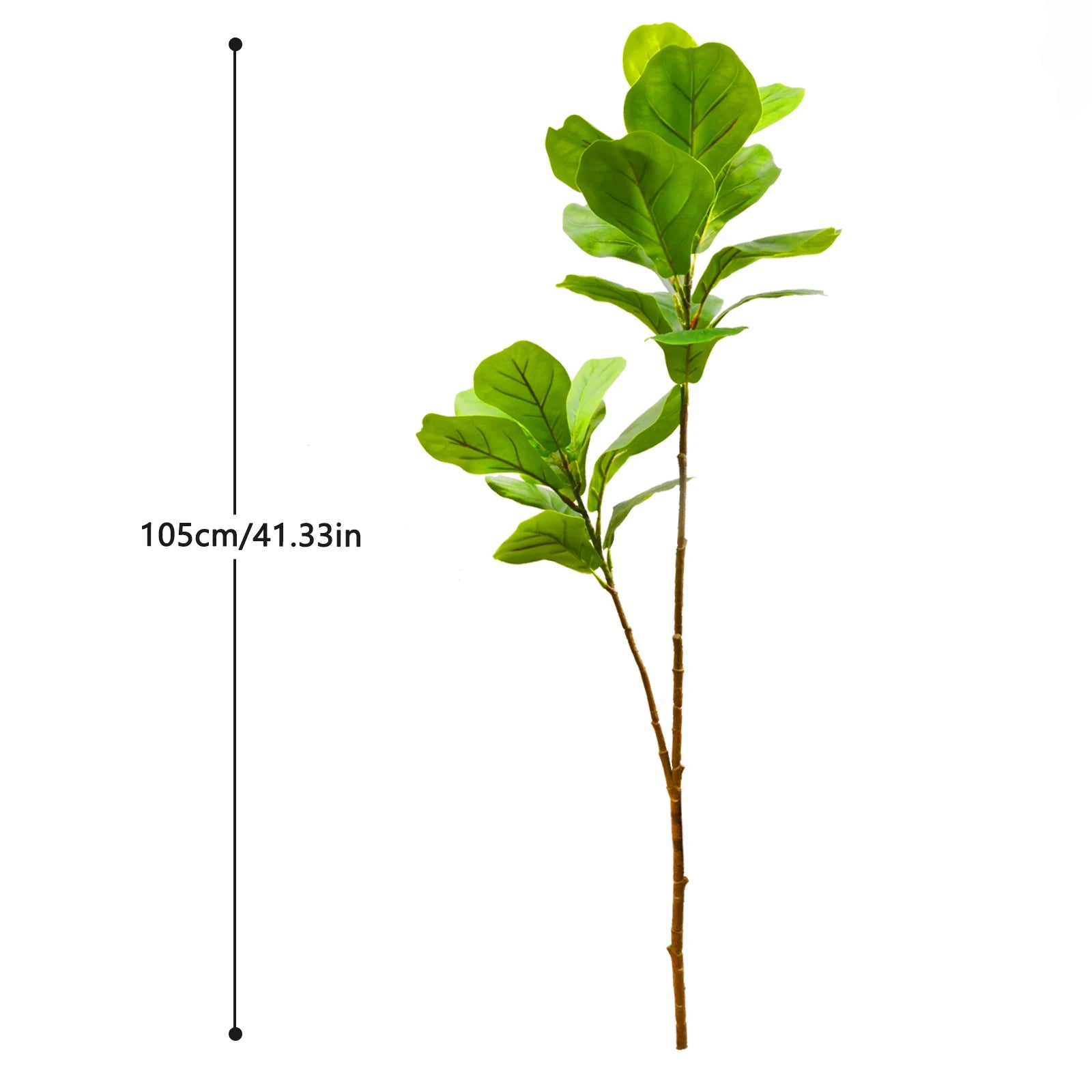 Ficus Lyrata Artificial Extra Grande 77 a 135cm — Para Jardim, Varanda e Escritório
