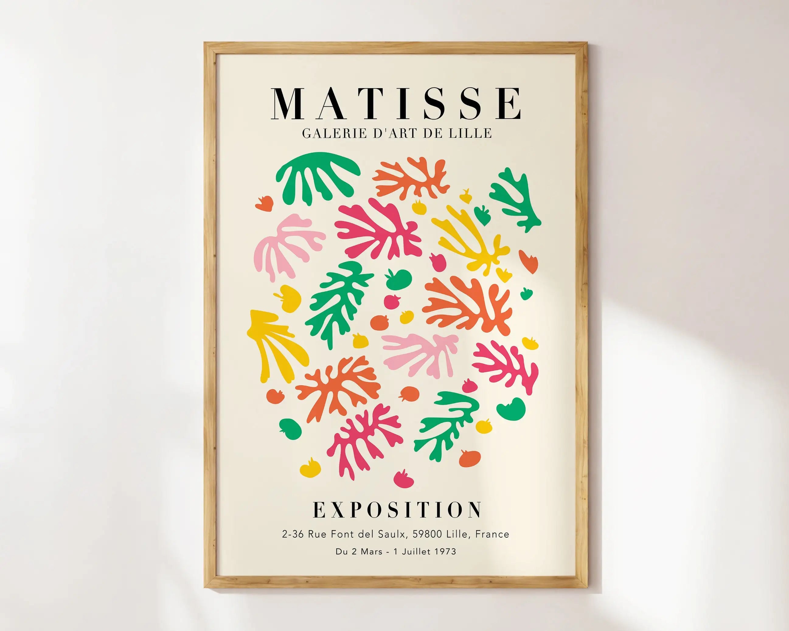 Quadro Decorativo Flores Matisse — Arte Botânica Vintage para Sala