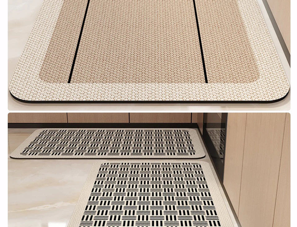 Tapete de Cozinha PVC Antiderrapante — Impermeável Lavável e Resistente Estampado