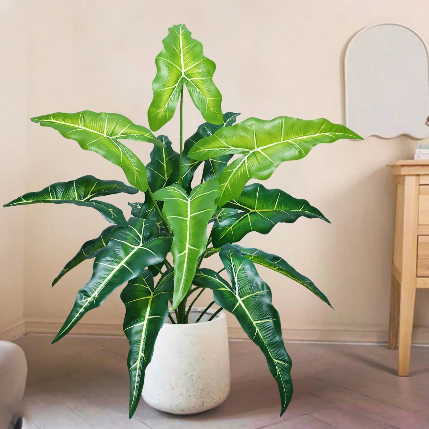 Planta Artificial Costela de Adão e Folha de Tartaruga — 47 a 132cm Decoração Tropical
